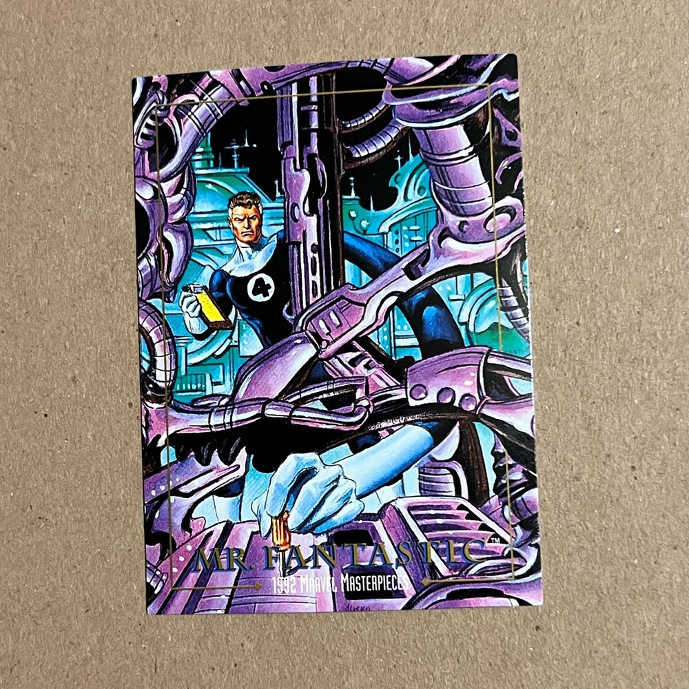 1992 Skybox Marvel Masterpieces Mr. Fantastic Base Trading Card #59